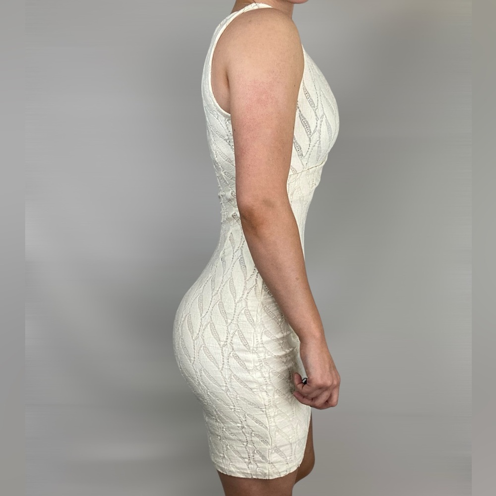 TRACY REESE Bodycon Lace Sleeveless V Neck Fitted‎ Midi Dress - Picture 5 of 9